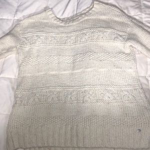American Eagle Cream Knit Sweater